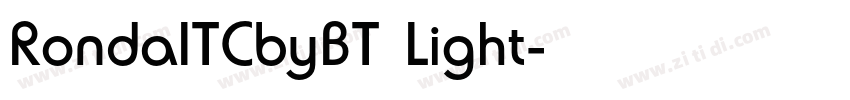 RondaITCbyBT Light字体转换